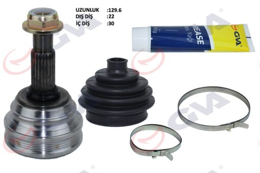 Aks Kafası Dış Ön Polo 1.6 94-99 Aee 75hp 22x30x53 129.5mm - 6N0498099-6N0407311
