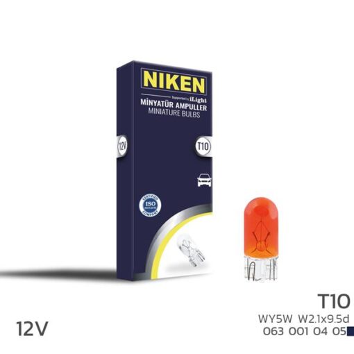 Nıken T10 Park Ampulu Wy5w W2.1x9.5d Amb 12v 10lu