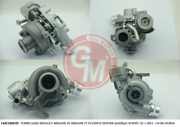 Turbo Şarj Renault Megane Iıı Megane Iv Fluence Dacıa Duster Qashqaı Scenic Iıı 1.5dcı 90 Bg Euro6 2013 - 144118807R-144113657R-144114428R