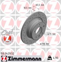 Fren Dıskı Arka Bmw E81 E87 E90 Havalı Delikli - 34216855002