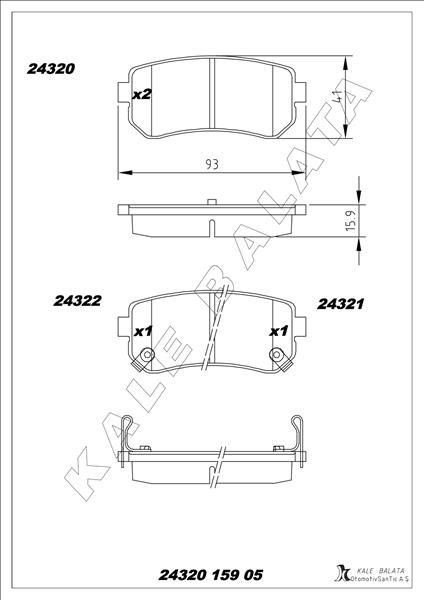 Balata Arka Accent Iı-ııı-ıv-i30 99 - - 583020ZA00-583021GA00-583021HA00