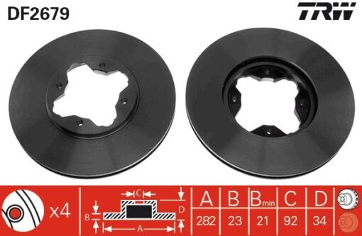 Ön Fren Aynası Rover 600 618 96-99 620i Si Ti 93-99 / Honda Accord Euro 2.0l F20z1 Ce8 Kasa 96-98 15 Jant - 45251SM4G01-45251SM4G02-45251SN7E50