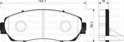Ön Fren Balata Honda Cr-v 1.6l N16a2 Re6 İ-dtec Dizel Otomatik Vites 4x4 2013- - 45022SHJA50-45022SHJA00-WVA24342