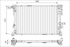 Motor Su Radyatoru Mercedes W176 W246 C117 X117 X156 - A2465001303