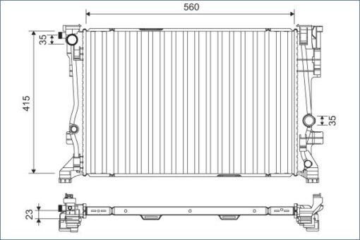 Motor Su Radyatoru Mercedes W176 W246 C117 X117 X156 - A2465001303