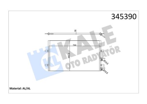 Klıma Radyatoru Transıt V347 V348 2.2tdcı 100ps 120ps 130ps 2.4tdcı 100ps 115ps 140ps 07 - 1371571-1383318-6C1119710AB