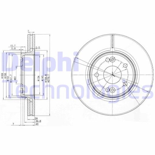 Ön Fren Diski Renault Laguna Iı 01 07 280x21.8 Havalı 5 Delik - 7701206613-8200007121-8671017410