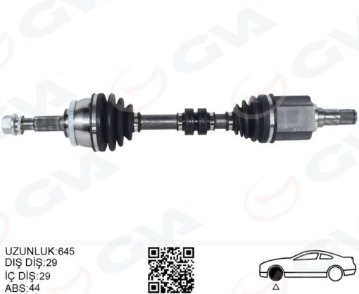 Komple Aks Sol Nıssan X-traıl 2.0l Qr20 T30 01-06 / 2.5l Qr25de T30 01-06 Otomatik Vites - 391018H315