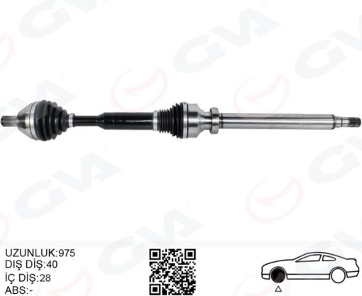 Ön Aks Komple Sag Volvo Xc60 I 10 15 D3-d4-t5-t6 Xc60 Iı 15 D4 Otomatik Şanzıman 8 Vites - 36010216 31325111