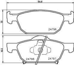 Ön Fren Balata Honda Accord 2.0l R20a3 Cu 08- - 45022TL1G00-45022TL1G01