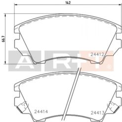 Ön Balata Opel Astra J 12 14 Insıgnıa 08 11 Zafıra 11 Saab 9.5 10 17 Jant Gdb1783 - 1605434-95520061-1605317-1680880480