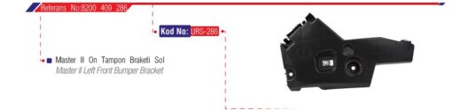 Ön Tampon Bağlantı Braketi Sol Master Iı 04-10 - 8200409286-8200197166