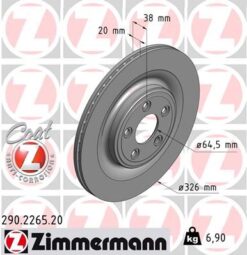 Fren Dıskı Arka Jaguar S-type 2 X200 Xf I X250 Xj X350. X358 Xj X351 Xj X308 Xk 2 X150 - C2D26352-C2C25339-C2D61075