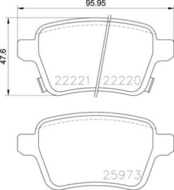 Arka Fren Balatası Opel Corsa E 14 19 Adam 14 19 15 Jant Rpo J67 Fıat Egea 16 500l 13 264mm - 95517078-1605285-77367914-77366595