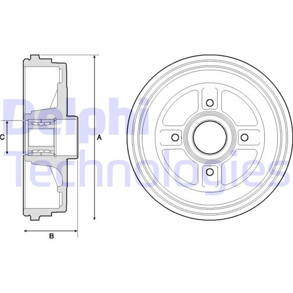 Arka Fren Kampanası Rulmanlı Abs Sensörlü Renault Clıo Iıı 05 Modus 04 - 432021782R-8200276843