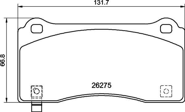 Fren Balatası On Tesla Model 3 5yj3 2020 Model Y 5yjy 2019 - 800824000A-800824000B-800824000C
