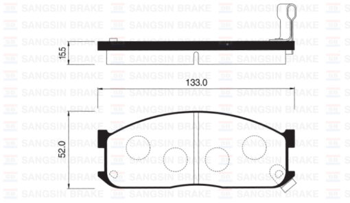 Ön Fren Balata Mazda E2200 2.2l R2 Rf 91- / Kıa Besta 2.2l R2 92-98 / Bongo 2.7l J2 Sd 97-04 - 0K71E3328Z-0K70Y3328Z-S2YA3328Z