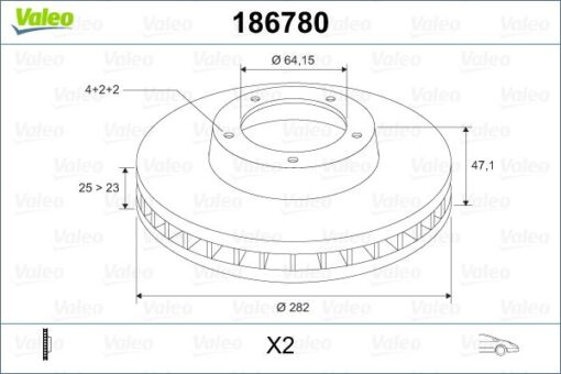 Ön Fren Diski Hava Kanallı Honda Accord 1.8l F18b2 Cg8 Euro 99-02 282 Çap X 4 Bijon - Takım Disk Fiyatıdır - 45251S1AG00-45251S1AE40-45251S1A305