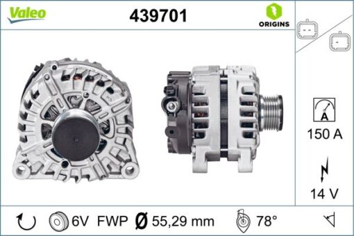 Alternatör 14v 150ah C3-c4-berlıngo- P207-p308-p407-c Elysee 1.6 2.0 Hdi - 5702.J9-5705.KV-9678048880