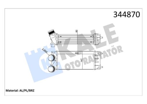 Turbo Radyatörü Intercooler P308-p3008-p5008-partner Tepee-c4-ds4-berlıngo Iıı 300x150 Al/pl/brz - 0384.N9-9800291280