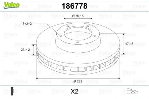 Ön Fren Diski Hava Kanallı Honda Cr-v 2.0l B20 96-01 / Hr-v 1.6l D16w1 99-07 / Prelude 2.0l F20a4 92-96 2.2l H22a4 97-01 282 Çap X 5 Bijon - Takım Disk Fiyatıdır - 45251SP0000-45251S2HN00-45251SZ3E00