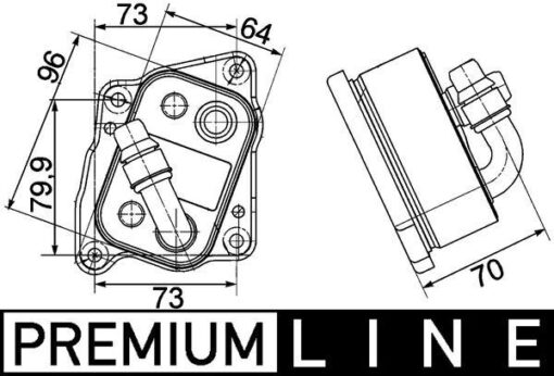 Motor Yag Sogutucu Bmw N40 N43 N46 E81 E46 E90 E91 E60 E83 E85 Premıum Lıne - 11427508967