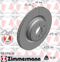 Fren Diski. Arka. 370 /23.9-22.4 Mm . Hava Kanallı. Kaplamalı. Yüksek Karbon Alaşımlı. Civata Kiti 986479730-df6311s - 34216775291