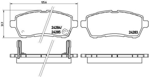 Ön Balata Fıesta Vı 1.4-1.4tdci 1.6 Tdcı 08 Swıft 10 Justy 07 Mazda Iı 07 Sırıon 08 - 1550219-8V512K021AA-04465B1120