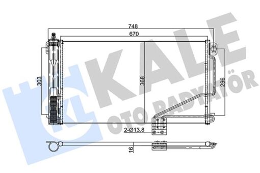 Klıma Radyatoru Mercedes W203 Cl203 S203 C209 A209 - A2035001254