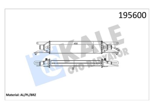 Turbo Radyatörü Intercooler Lınea 1.3jtd 450x101x50 Al Al Sistem - 51785221