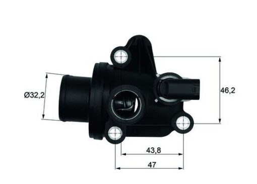 Termostat 87 C Mercedes Om668 W168 W414 - A1662030075