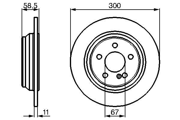 Fren Dıskı Arka Mercedes S-class W220 98 05 - A2204230112