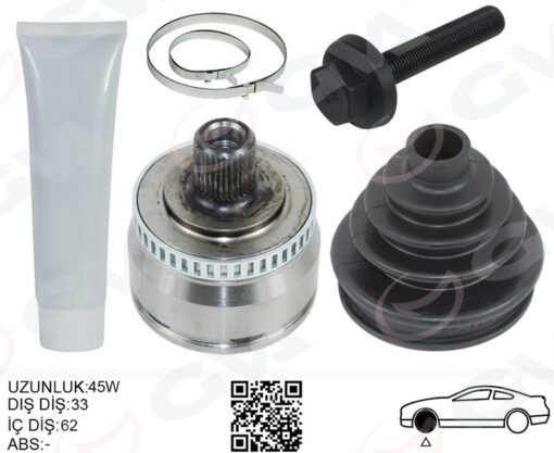 Dış Aks Kafası Vw Passat 97-05 Audı A4 95-01 - 3B0498099A-3B0498099AV