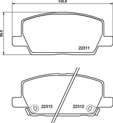 Ön Fren Balatası Opel Mokka 13 Chevrolet Trax 13 300 Mm - 42566753-1680880680