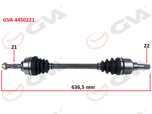 Komple Aks Sol C3 1.4 Hdı 02 70hp 636mm - 3272.ES-3272.ET