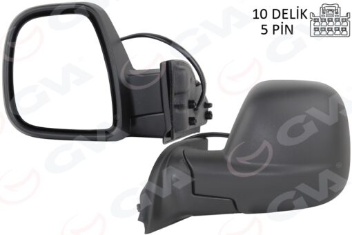 Dış Dikiz Aynası Fıat Yeni Doblo Combi- Carg0 Elektrikli Desenli Rezistanslı Sol 23-