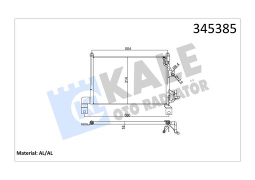 Klima Radyatoru Kondenseri Ford Ranger 98 06 2.5 Td 525x292x16 Oto.-mek. - XM3419710AE-4066739