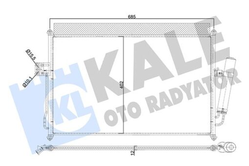 Kondenser Al/al Isuzu D-max - 8980526342