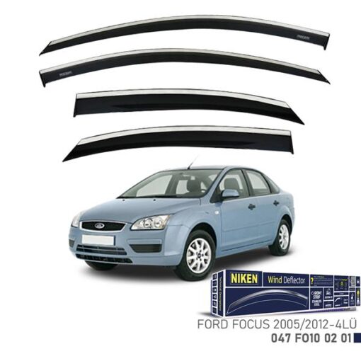 Kromlu Cam Rüzgarlığı Ford Focus 2005-2012 4lü
