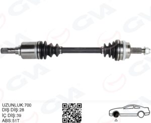 Ön Aks Sol Renault Master Iı Fd 2.5 Dcı Abslı 51 Dıs 28x39 06-10 - 8200414939-8200776533-8200776523