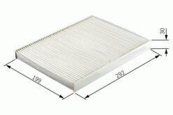 Polen Filtresi Dikdörtgen Astra G 98-04 - Astra H 04-14 -zafıra A 98-10 1.4-1.6-1.8-2.0t-16v - 1808610-6808606-90520689-13175553