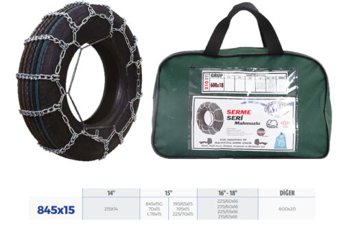 Patinaj Zinciri Minibüs Ve Kamyonet Serme 215x65x16 Transporter Zincir Ebatları İçin Resime Bakınız
