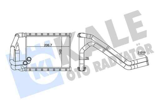 Kalorifer Radyatörü Kıa Ceed 1.4l 1.6l G4fa G4fc Benzinli 07-12 1.6l D4fb Dizel 07-12 - Aleminyum - 971381H050
