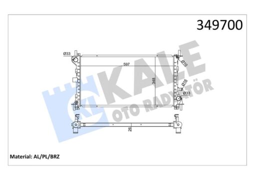 Motor Su Radyatoru Ac Focus 2.0 98 05 Klımalı Manuel Braezıng 600 348 26 - ME98AB8005MF-1061191-1061192