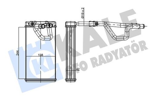 Kalorifer Radyatörü Nıssan Navara 2.5l Yd25ddti D40 4x4 04- / Pathfınder 2.5l Yd25ddti R51 05- Bo Rulu - Aleminyum - 27140EB01A