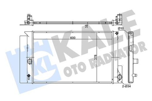 Radyatör Aurıs-avensıs-corolla-verso Mekanik Al/pl/brz 600x378x16 - 164000D400-164000D410-1640022160