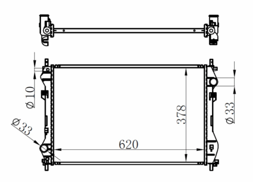 Motor Su Radyatoru Transıt V184 2.4tdcı 01 06 Klımasız - YC158005HA-4374556