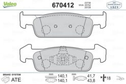 Ön Balata Clıo Iv 1.2 1.5dci 12 Dacıa Sandero Iı 1.2.1.2 Lpg 2012 Logan 12 140.2x18x42 - 410609646R-410602396R