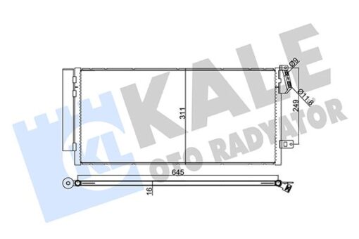 Klima Radyatörü Fıat Doblo 10 Combo 12 1.3 Dmtj-1.6 Dmtj-2.0 Dmtj 669x293x16 - 51838048-51937924-95510682