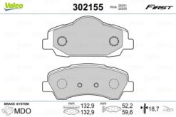 Ön Fren Balatası Peugeot P301 12 P308 13 Cıtroen C-elysee 12 C4 14 266mm - 1608691380-1610699280